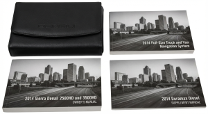 2014 GMC Sierra 2500 HD Owners Manual with Storage Cover (Used OEM)