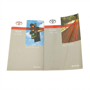 2018 Toyota RAV4 2-Piece Owners Manual Set (Used OEM)