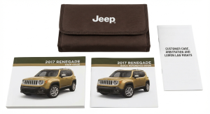 2017 Jeep Renegade Owners Manual with Storage Cover (Used OEM)