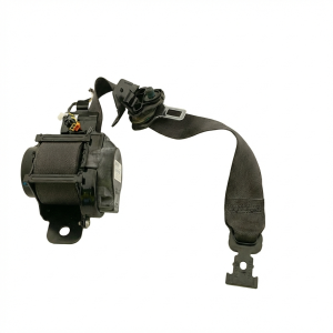 2010 GMC Acadia Black Seat Belt Assembly with Pretensioner - Front (Used OEM)