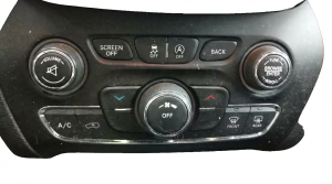 2015-2018 Jeep Cherokee Single-Zone Temperature Control Assembly (Used OEM)
