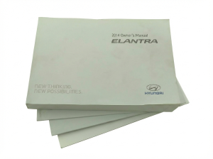 2014 Hyundai Elantra Sedan and Coupe Owners Manual (Used OEM)