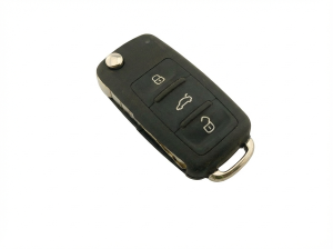 2010-2016 Volkswagen Tiguan 4-Button Flip Key Remote Keyless Entry Transmitter (Used OEM)