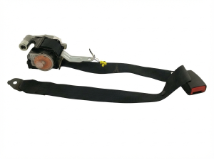 2010-2015 Mazda CX-9 Black Seat Belt Assembly with Pretensioner - Front (Used OEM)