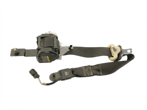 2013-2015 Ford Flex Black Seat Belt Assembly with Pretensioner - Front (Used OEM)