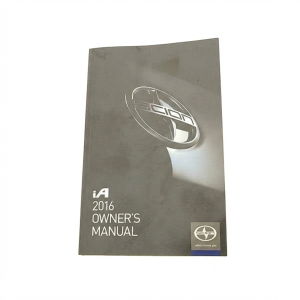2016 Scion iA Owners Manual (Used OEM)