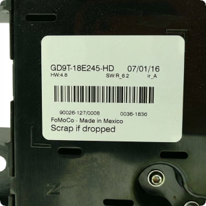 2017 Lincoln Continental Radio and Temperature Control Panel (Used OEM)