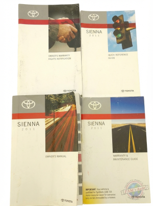 2011 Toyota Sienna Owners Manual (Used OEM)
