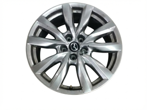 2017-2021 Mazda CX-9 Silver 18x8 10-Spoke Silver Alloy Wheel (Used OEM)