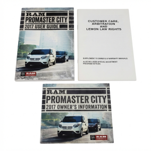 2015-2022 Ram ProMaster City Owners Manual with Storage Cover (Used OEM)