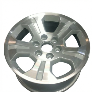 2015-2020 Chevrolet Suburban Silver 18x8.5 5-Spoke Machined Silver Alloy Wheel (Remanufactured OEM)
