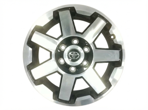 2017-2024 Toyota 4Runner Black 17x7.5 7-Spoke Machined Black Alloy Wheel (Used OEM)