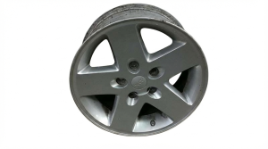 2007-2018 Jeep Wrangler Silver 5-Spoke Alloy Wheel (Used OEM)