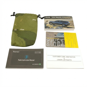 2021 Jeep Grand Cherokee Owners Manual with Storage Cover (Used OEM)