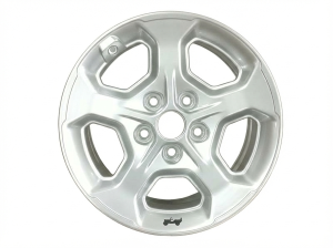 2021-2022 Jeep Wrangler 17x7.5 5-Spoke Silver Painted Aluminum Wheel (New OEM)