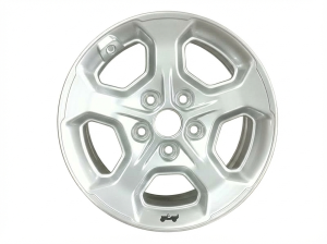 2021-2022 Jeep Wrangler 17x7.5 5-Spoke Silver Painted Aluminum Wheel (New OEM)