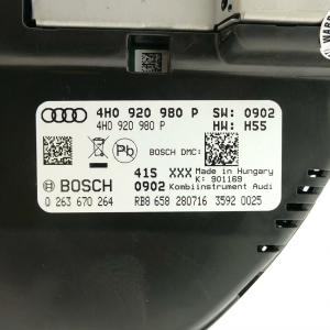2017-2018 Audi A8 MPH Instrument Cluster with Adaptive Cruise Control (Used OEM)