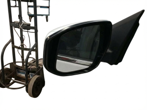 2016-2019 Nissan Sentra White Power Door/Side View Mirror - Left (Driver) (Used OEM)