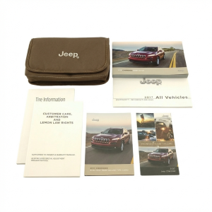2017 Jeep Cherokee Owners Manual with Storage Cover (Used OEM)