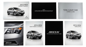 2010-2013 Acura MDX Owners Manual with Storage Cover (Used OEM)