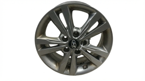 2017-2018 Hyundai Elantra 5 Double Spoke Painted Charcoal Alloy Wheel (Used OEM)