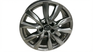 2017-2021 Mazda CX-9 Silver 18x8 10-Spoke Silver Alloy Wheel (Used OEM)