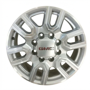 2020-2024 GMC Sierra 2500 HD Silver 12-Spoke Machined Silver Alloy Wheel (Used OEM)