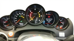 2015-2016 Porsche Cayenne MPH Instrument Cluster with Compass (Used OEM)