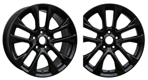 2020-2025 Jeep Wrangler Black 20x8 5 V-Spoke Painted Alloy Wheel (Used OEM)