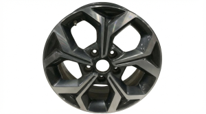 2019-2021 Kia Forte 16x6.5 5-Y-Spoke Machined Charcoal Alloy Wheel (Used OEM)