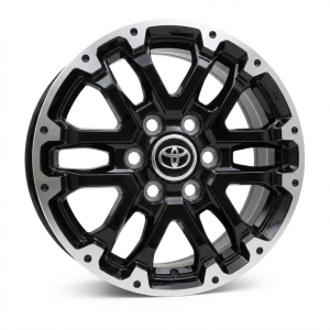 2023-2025 Toyota Sequoia Black Black Machined Lip Alloy Wheel (New OEM)