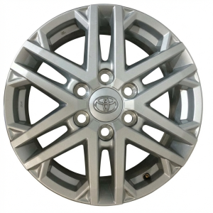 2023-2025 Toyota Sequoia Silver 18x7.5 6 Double-Spoke Alloy Wheel (New OEM)