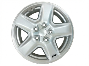 2021-2023 Jeep Gladiator Silver 17x7.5 5-Spoke Painted Silver Aluminum Wheel (New OEM)