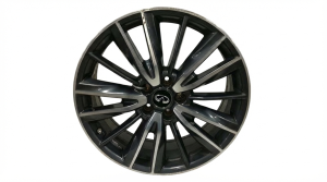 2016-2020 INFINITI QX60 Silver 20x7.5 15-Spoke Machined Charcoal Alloy Wheel (Used OEM)