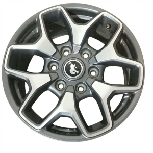 2021-2025 Ford Bronco Black 17-Inch Double Spoke Machined Charcoal Alloy Wheel (Used OEM)