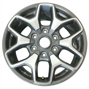 2021-2025 Ford Bronco Black 17-Inch Double Spoke Machined Charcoal Alloy Wheel (Used OEM)
