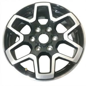 2021-2025 Ford Bronco Black 18-Inch 6 Double Spoke Machined Black Alloy Wheel (Used OEM)