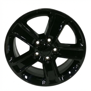 2019-2023 Jeep Wrangler Black 18x7.5 5-Spoke Gloss Black Painted Alloy Wheel (Used OEM)