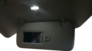 2023-2024 Mazda CX-50 Black Illuminated Vanity Mirror Sun Visor - Left (Driver) (Used OEM)