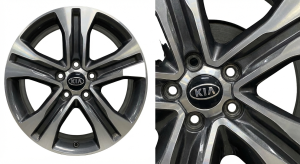 2019-2020 Kia Sorento 18x7.5 Machined Charcoal Alloy Wheel (Used OEM)
