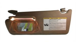 2008-2019 Toyota Sequoia Gray Sun Visor with Illuminated Vanity Mirror - Left (Driver) (Used OEM)