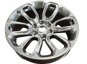 2019-2024 Ram 1500 Open Spoke Painted and Polished Smoked Hyper Wheel with Chrome Inserts (Used OEM)