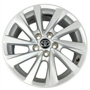 2021-2024 Toyota Camry Silver 17x7.5 10-Spoke Silver Painted Alloy Wheel (Used OEM)