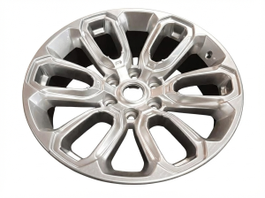 2019-2024 Ram 1500 Silver Open Spoke Painted and Polished Smoked Hyper Wheel with Chrome Inserts (Remanufactured OEM)
