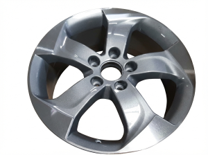 2016-2022 Honda HR-V Gray 17-inch 5-Spoke Machined Silver Alloy Wheel (Remanufactured OEM)