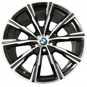 2020-2025 BMW X6 Black 20x10.5 10-Spoke Machined Black Alloy Rear Wheel (New OEM)