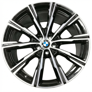 2020-2025 BMW X6 Black 20x10.5 10-Spoke Machined Black Alloy Rear Wheel (New OEM)