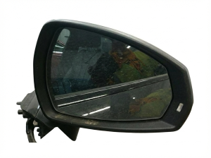 2015-2018 Audi A3 Silver Power Door/Side View Mirror with Signal Lamp - Right (Passenger) (Used OEM)
