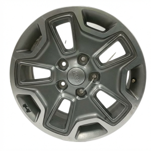 2013-2018 Jeep Wrangler Gray Machined Charcoal Alloy Wheel (Used OEM)