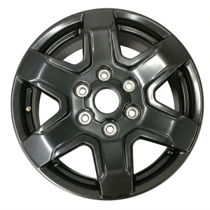2021-2025 Ford Bronco Black 17x7.5 6-Spoke Aluminum Wheel (New OEM)